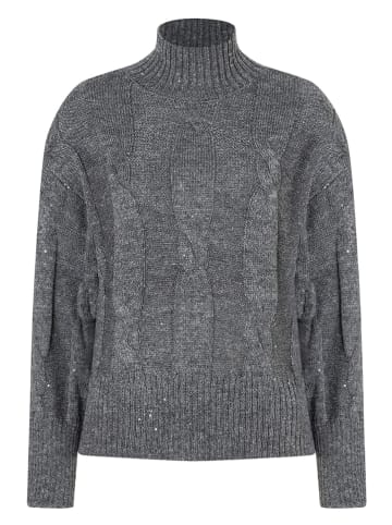 More & More Pullover with Sequins in Grau