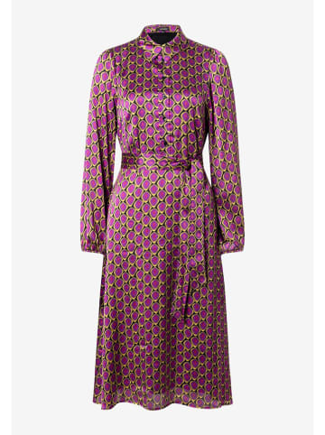 More & More Jurk zwart/paars/goudkleurig