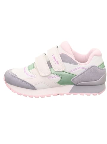 superfit Skórzane sneakersy "Dash" w kolorze biało-fioletowo-jasnoróżowym