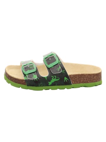superfit Klapki w kolorze zielonym