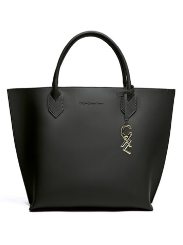 CXL by Christian Lacroix Leder-Henkeltasche "George V" in Schwarz - (B)32 x (H)45 x (T)11 cm
