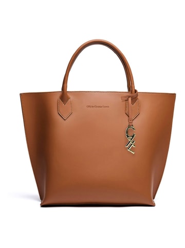 CXL by Christian Lacroix Leder-Henkeltasche "George V" in Hellbraun - (B)32 x (H)45 x (T)11 cm