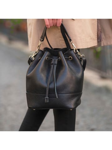 CXL by Christian Lacroix Leren schoudertas "Elysé" zwart - (L)16 x (B)15 x (H)28 cm