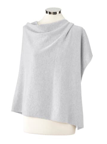 CXL by Christian Lacroix Kaschmir-Poncho in Hellgrau