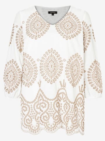 More & More Bluse in Weiß/ Beige