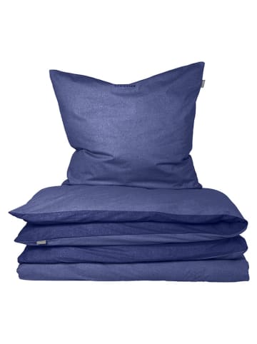 Schiesser Fijnbiber beddengoedset ''Doubleface'' blauw