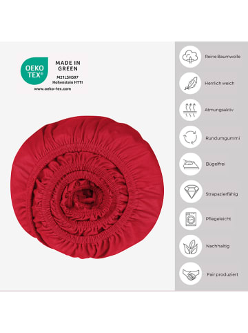 Schiesser Jersey-Spannbettlaken in Rot