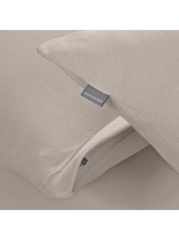 Schiesser Jersey-Kissenhülle "Jessi" in Taupe