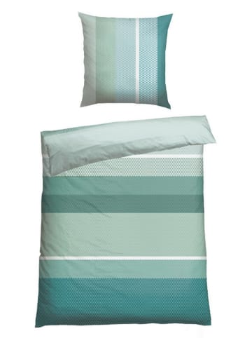 Schiesser Renforcé-Bettwäsche-Set in Grün