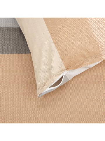 Schiesser Renforcé beddengoedset beige/lichtgrijs