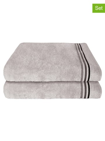Schiesser 2er-Set: Duschtücher ''Skyline'' in Grau