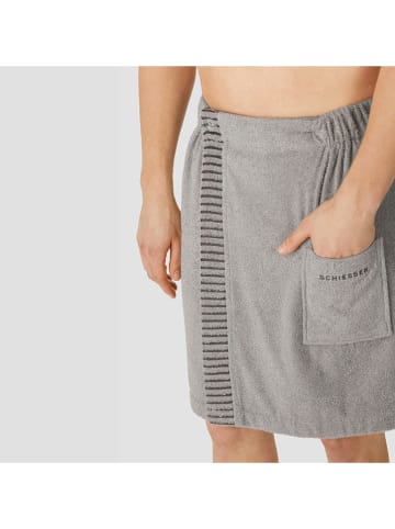 Schiesser Ręcznik "Rom" w kolorze jasnoszarym do sauny