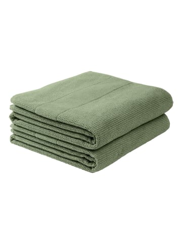 Schiesser 2er-Set: Duschtücher "Turin" in Grün