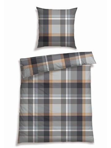 Schiesser Fijnbiber beddengoedset "Owain" grijs