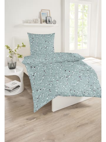 Schiesser Renforcé-Bettwäsche-Set "Terrazzo" in Türkis