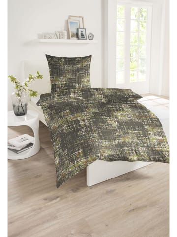 Schiesser Komplet pościeli satynowej "Bator" w kolorze zielonym