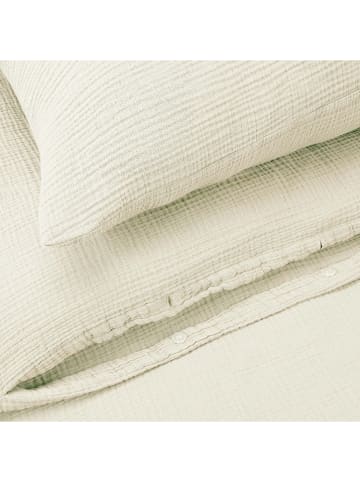 Schiesser Komplet pościeli muślinowej "Molly" w kolorze kremowym