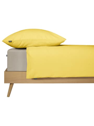 Schiesser Seersucker beddengoedset "Laura" geel