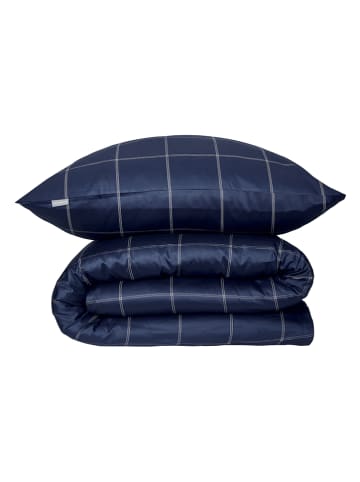 Schiesser Satin-Bettwäsche-Set "Josh" in Dunkelblau