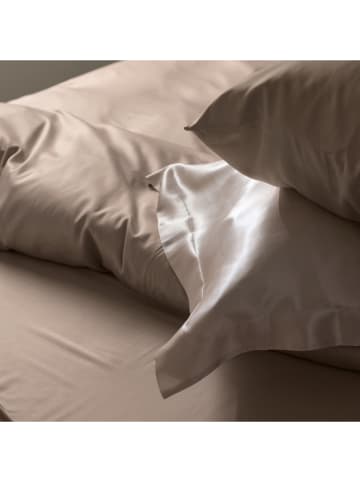 Schiesser 2er-Set: Satin-Kissenhüllen "Ella" in Beige