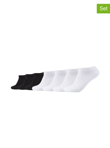 camano 7er-Set: Socken in Weiß/ Schwarz