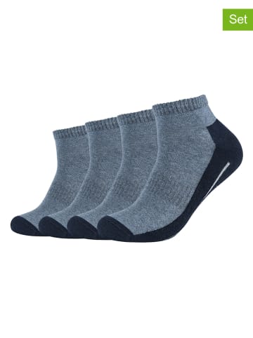 camano 4er-Set: Socken in Hellblau/ Dunkelblau