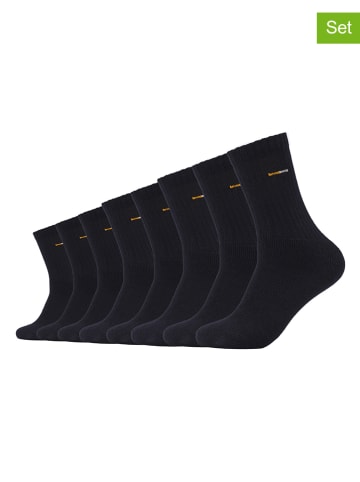 camano 8er-Set: Socken in Schwarz