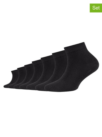 camano 7er-Set: Socken in Schwarz