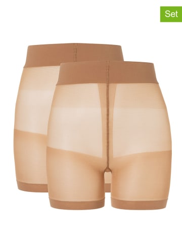 camano 2er-Set: Shapehose "Basic Curvy" in Beige