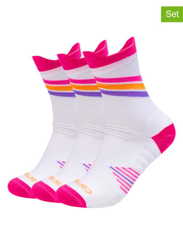 camano 3er-Set: Socken in Pink/ Weiß/ Lila