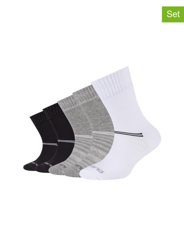 camano 10er-Set: Socken in Grau/Schwarz/ Weiß