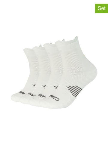 camano 4er-Set: Trainingssocken in Weiß