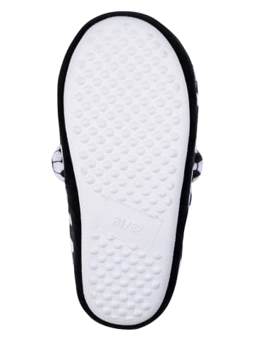 Fun Socks Hausschuhe in Schwarz/ Weiß