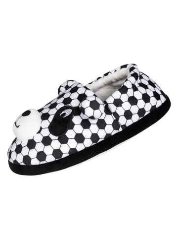 Fun Socks Kapcie w kolorze czarno-białym