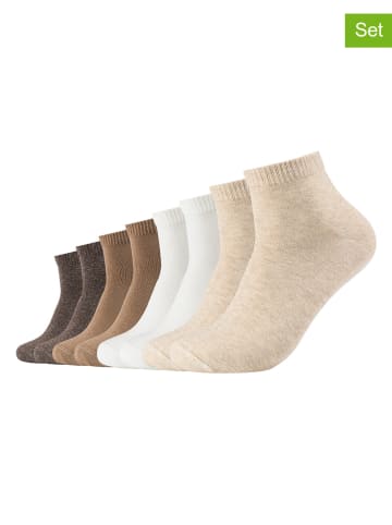 s.Oliver 8er-Set: Socken in Braun/ Weiß/ Beige
