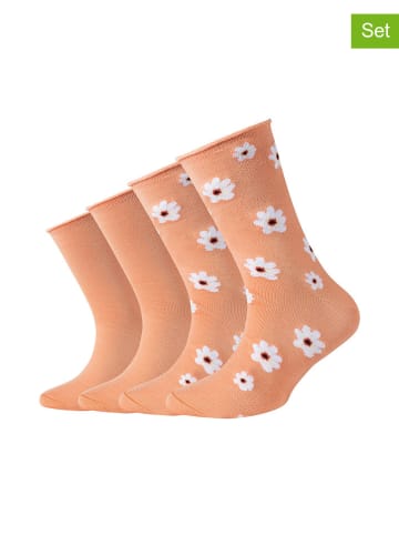 s.Oliver 4er-Set: Socken in Orange