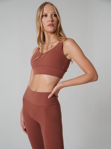 Onamaste Sportbeha "Suzanna" roodbruin