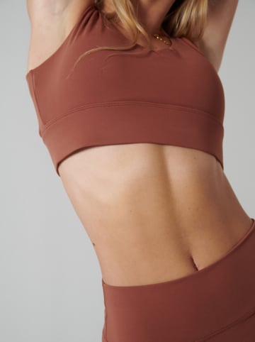 Onamaste Sportbeha "Suzanna" roodbruin