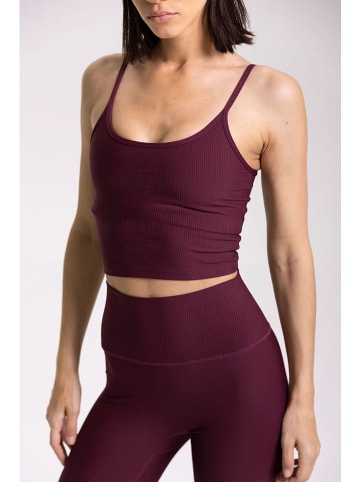 Onamaste Sportbeha "Lotus" bordeaux