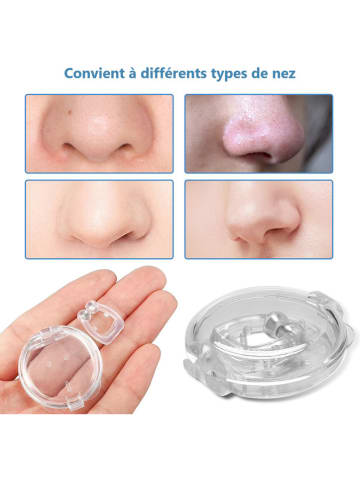 Onamaste Anti-Schnarch-Nasenklammer in Transparent
