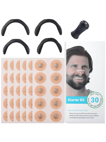 Onamaste 35-delige set: anti-snurk neusklemmen zwart