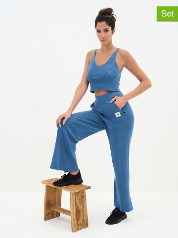 Onamaste 2-delige set: trainingspak "Jazz" blauw