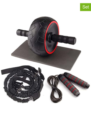 Onamaste 4-delige wheel-fitness-accessoires zwart