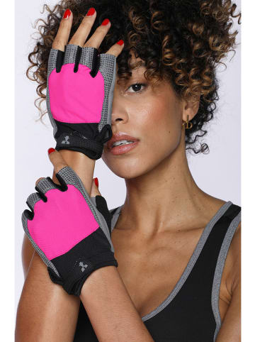 Onamaste Sport-Handschuhe in Pink/ Grau