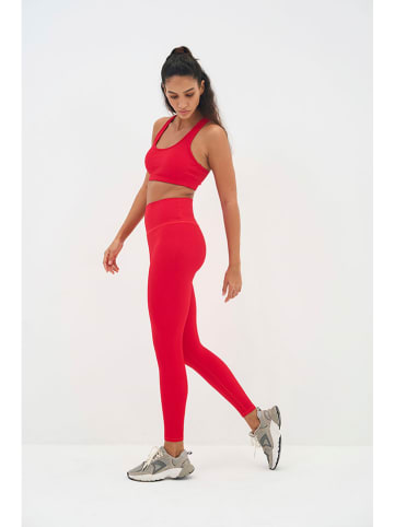 Onamaste Trainingsleggings "Lotus" in Rot