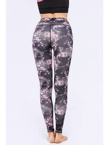 Onamaste Trainingsleggings in Schwarz/ Pink
