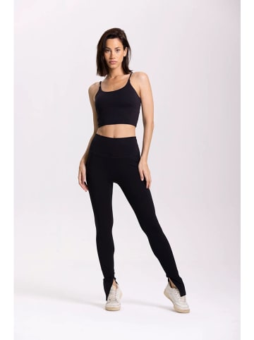 Onamaste Trainingsleggings "Mantra Flair" in Schwarz