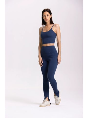 Onamaste Trainingsleggings "Mantra Flair" in Dunkelblau