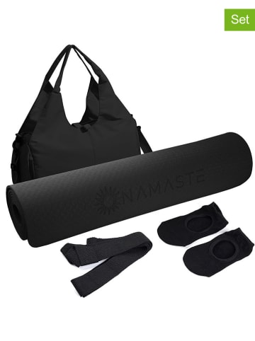 Onamaste 4tlg. Yoga-Set in Schwarz
