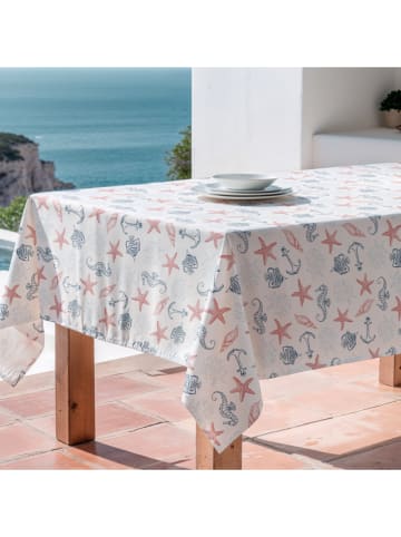 Mint Rugs Tischdecke "Floral And Tropical Brisa" in Weiß/ Rot/ Blau